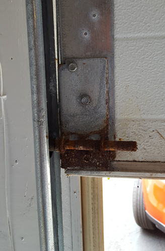 rusted garage door cables