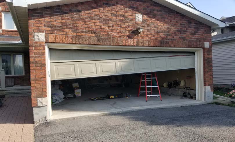 Garage Door Off  Track garage door repair kanata
